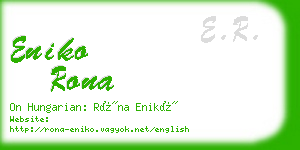 eniko rona business card